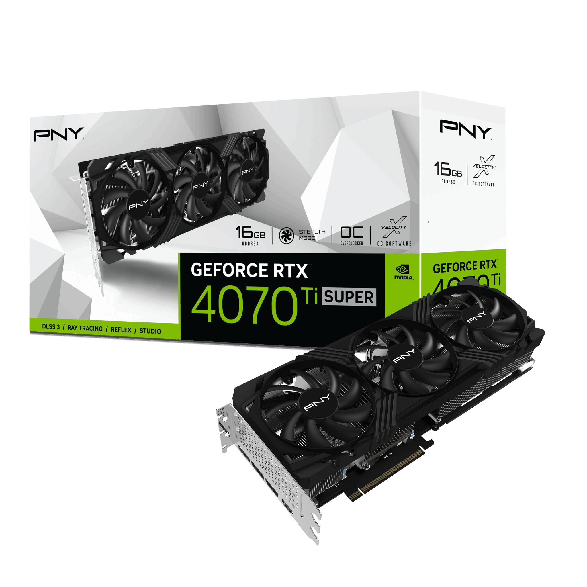 Card màn hình VGA PNY GeForce RTX 4070 Ti Super 16GB Verto OC