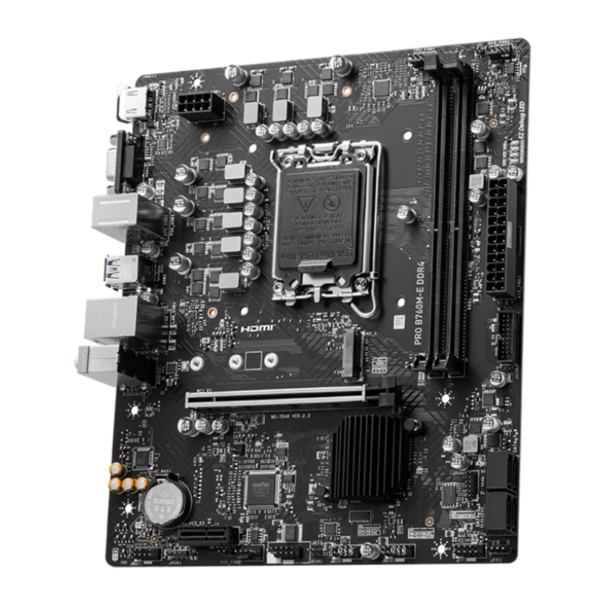 Mainboard MSI PRO B760M-E DDR4 | Intel B760, Socket 1700, mATX, 2 khe DDR4