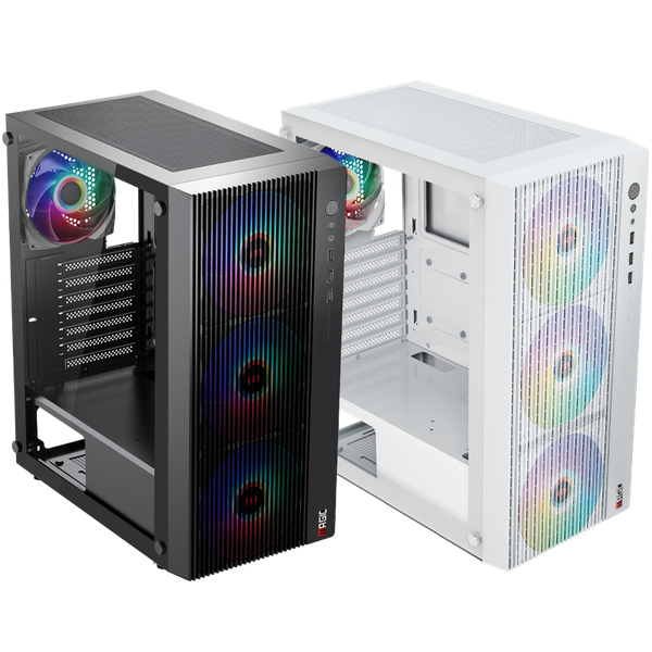  Thùng máy Magic Luxury 4F - Trắng | Kèm sẵn 4 fan 