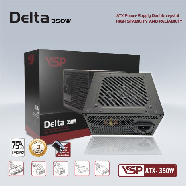 Nguồn VSP Delta ATX 350W | 350W, ATX
