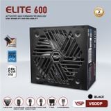  Nguồn máy tính Game Vsp Elite V600P - Đen | Non Modular, ATX 