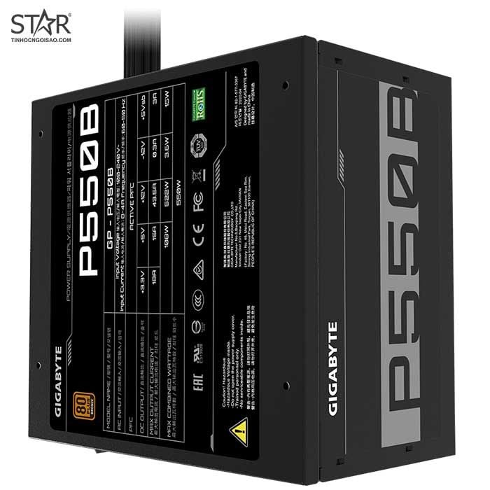 Nguồn Gigabyte GP-P550B 550W 80 Plus Bronze