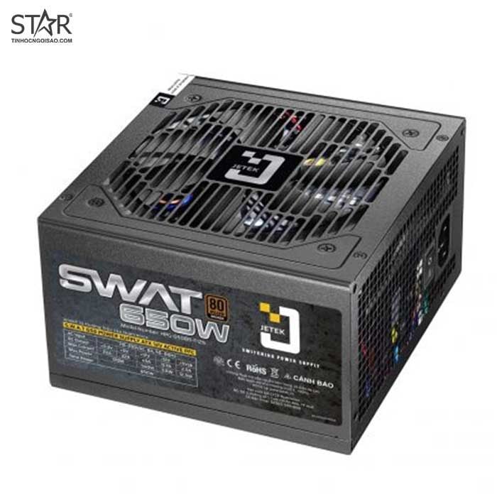 Nguồn Jetek SWAT 650W 80 Plus Bronze + Dây Nguồn