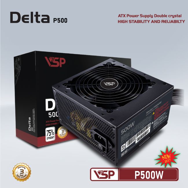 Nguồn VSP Delta P500W | 500W, ATX