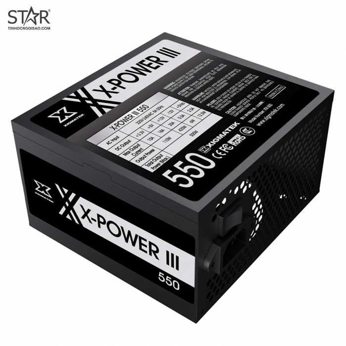 Nguồn Xigmatek 500W X-POWER III X-550 (EN45983)