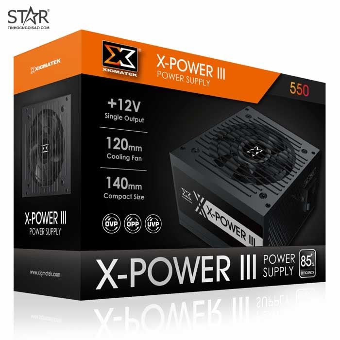 Nguồn Xigmatek 500W X-POWER III X-550 (EN45983)
