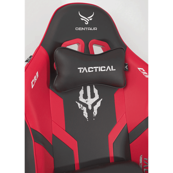  Ghế gaming CENTAUR Tactical | Đen đỏ, 150kg, Chân xoay, Da PU 