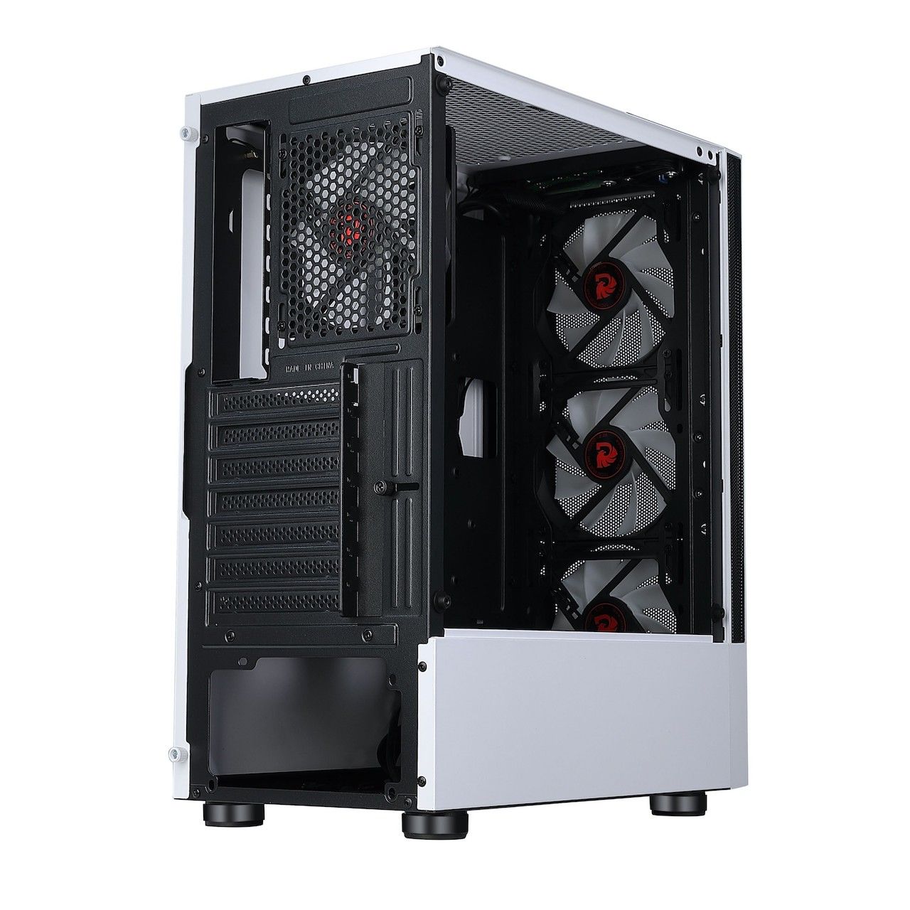 Thùng máy Case Jetek Squid Game - R3 White | Trắng, Kèm 3 Fan RGB