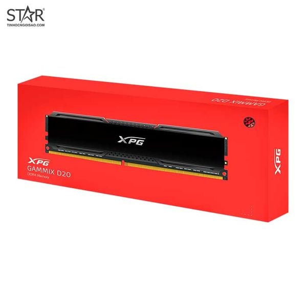  RAM PC XPG Gammix D20 8GB DDR4 Black | (1x8GB), 3200MHz, Intel/AMD AX4U32008G16A-CBK20 