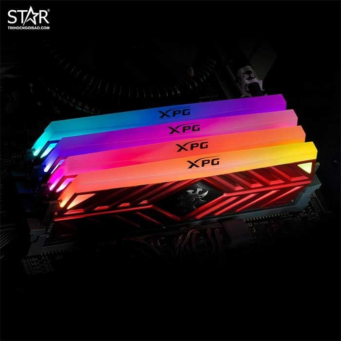 Ram DDR4 Adata 16GB 3200Mhz XPG Spectrix D41 RGB Grey (1x 16GB) (AX4U320016G16A-ST41)