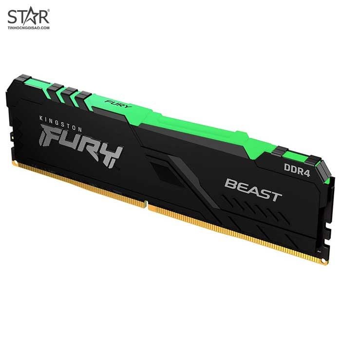 Ram PC Kingston HyperX Fury Beast RGB 16GB DDR4 3200Mhz (1x 16GB) (KF432C16BB1A/16)