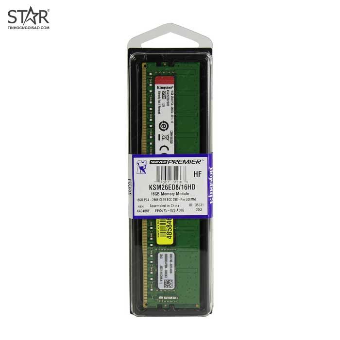 Ram DDR4 Server Kingston 16GB 2666Mhz Chính Hãng (KSM26ED8/16HD)