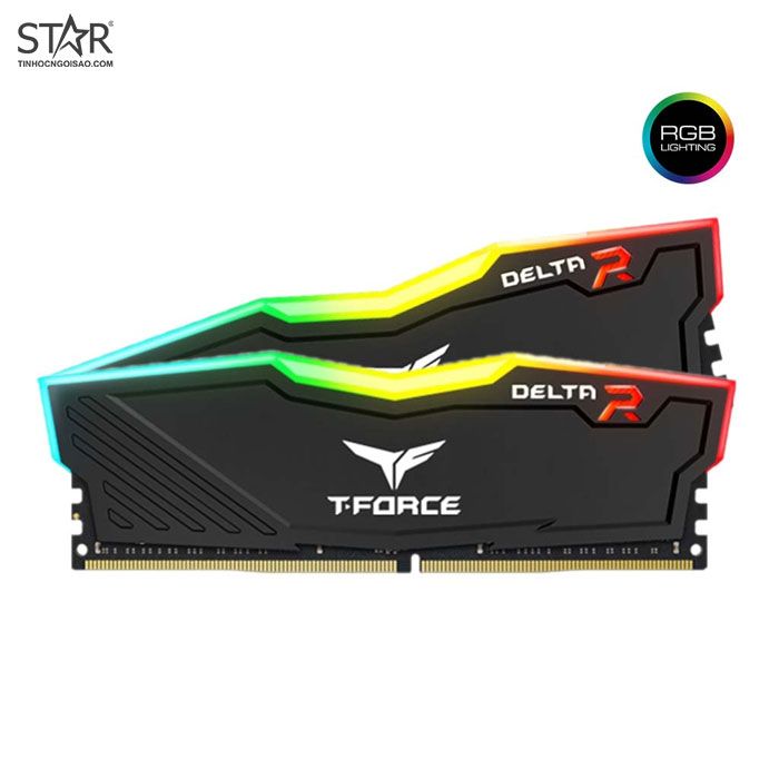 Ram DDR4 Team 16G/3000 T-FORCE Delta RGB (2x 8GB) (Đen)