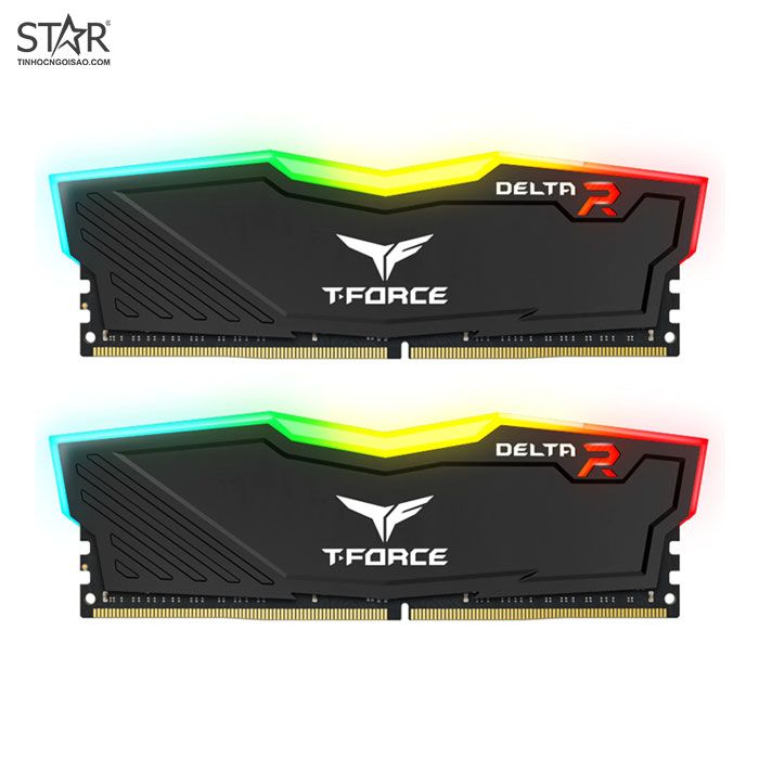 Ram DDR4 Team 16G/3000 T-FORCE Delta RGB (2x 8GB) (Đen)