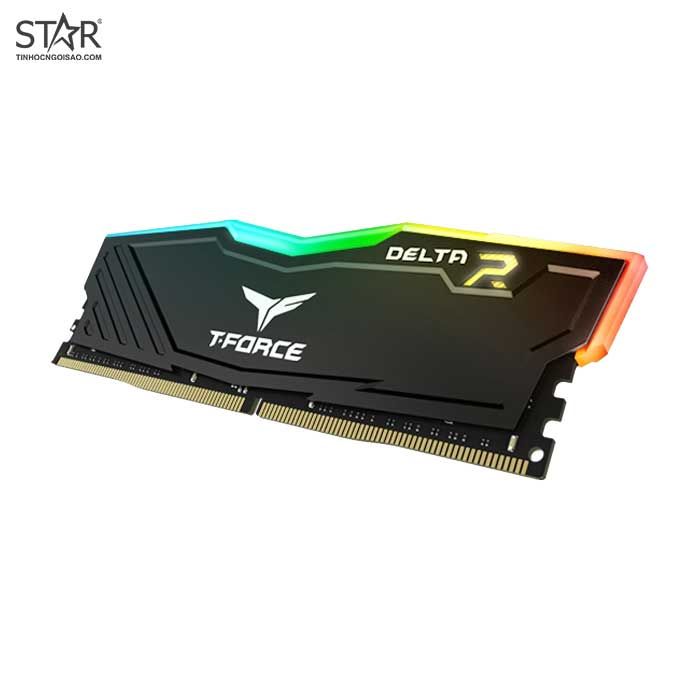 Ram DDR4 TeamGroup 16GB 3200Mhz T-Force Delta RGB (1x 16GB) (TF3D416G3200HC16C01) (Đen)