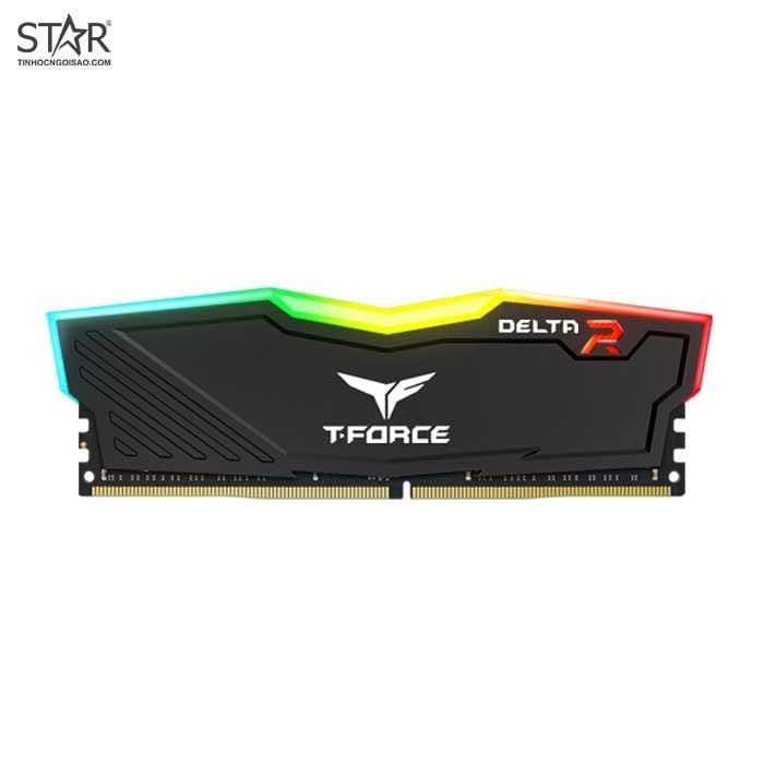 Ram DDR4 TeamGroup 16GB 3200Mhz T-Force Delta RGB (1x 16GB) (TF3D416G3200HC16C01) (Đen)