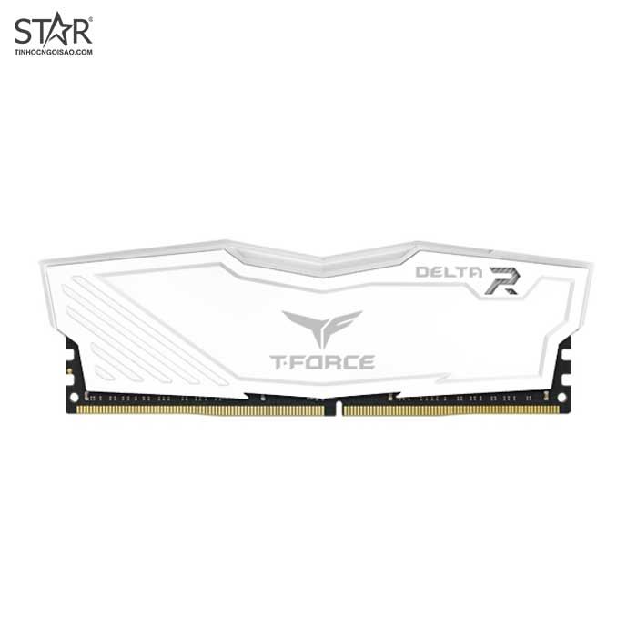 Ram DDR4 TeamGroup 16G/3200 T-Force Delta RGB (1x 16GB) (TF4D416G3200HC16FBK) (Trắng)