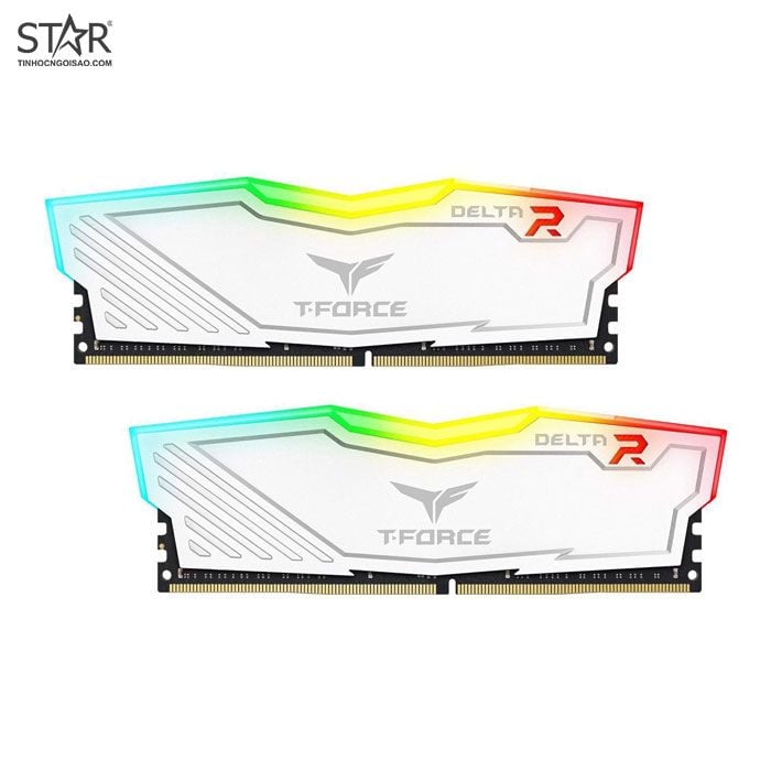 Ram DDR4 Team 16G/3000 T-FORCE Delta RGB (2x 8GB) (Trắng)