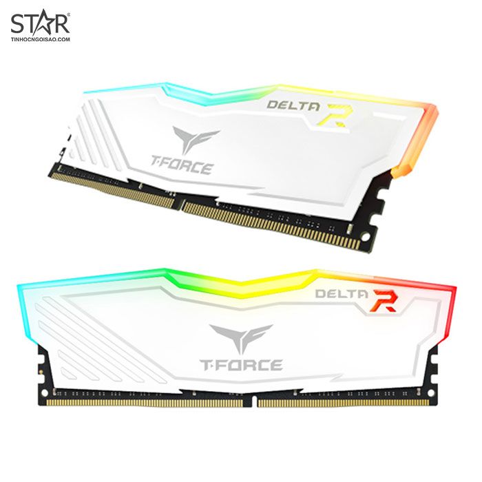 Ram DDR4 Team 16G/3000 T-FORCE Delta RGB (2x 8GB) (Trắng)