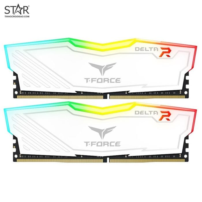 Ram DDR4 Team 16G/3000 T-FORCE Delta RGB (2x 8GB) (Trắng)