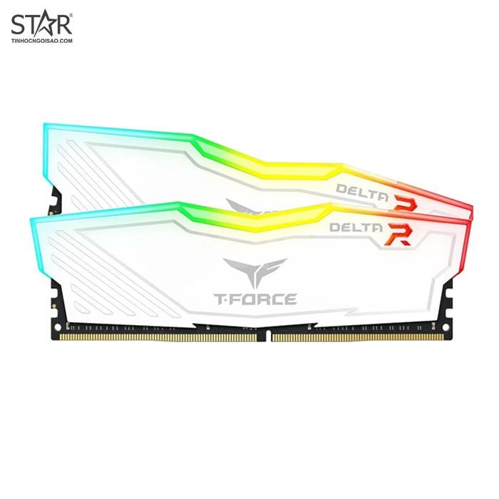 Ram DDR4 Team 16G/3000 T-FORCE Delta RGB (2x 8GB) (Trắng)