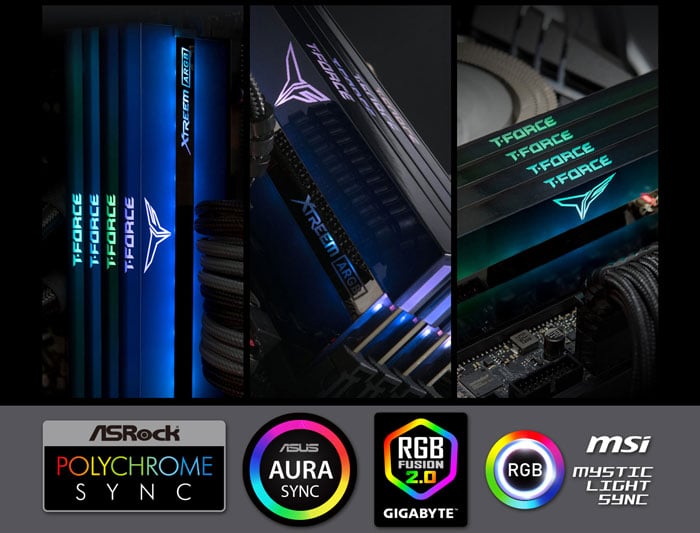 Ram DDR4 Team 16G/3200 T-Force XTREEM ARGB Gaming (TF10D48G3200HC16CBK) (2x 8GB)