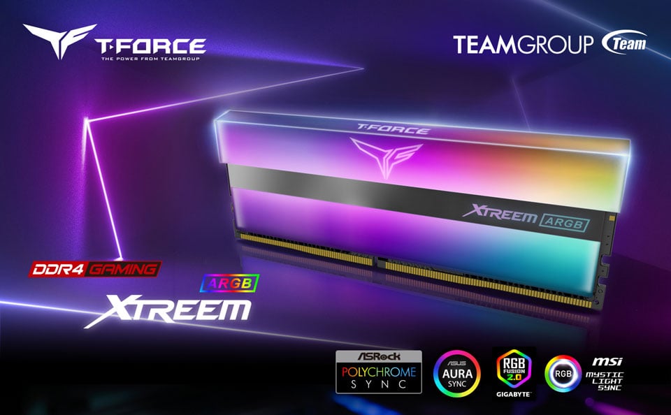 Ram DDR4 Team 16G/3600 T-Force XTREEM ARGB Gaming (TF10D48G3600HC18JBK) (2x 8GB)