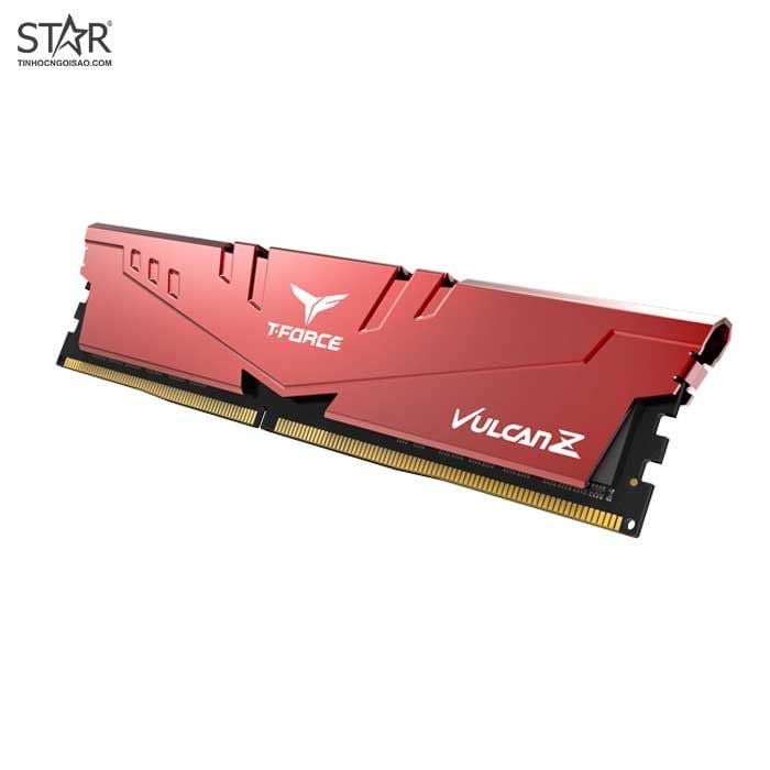 Ram DDR4 TeamGroup 8GB 3200Mhz T-Force Vulcan Z Gaming (1x 8GB) (TLZRD48G3200HC16C01) (Đỏ)