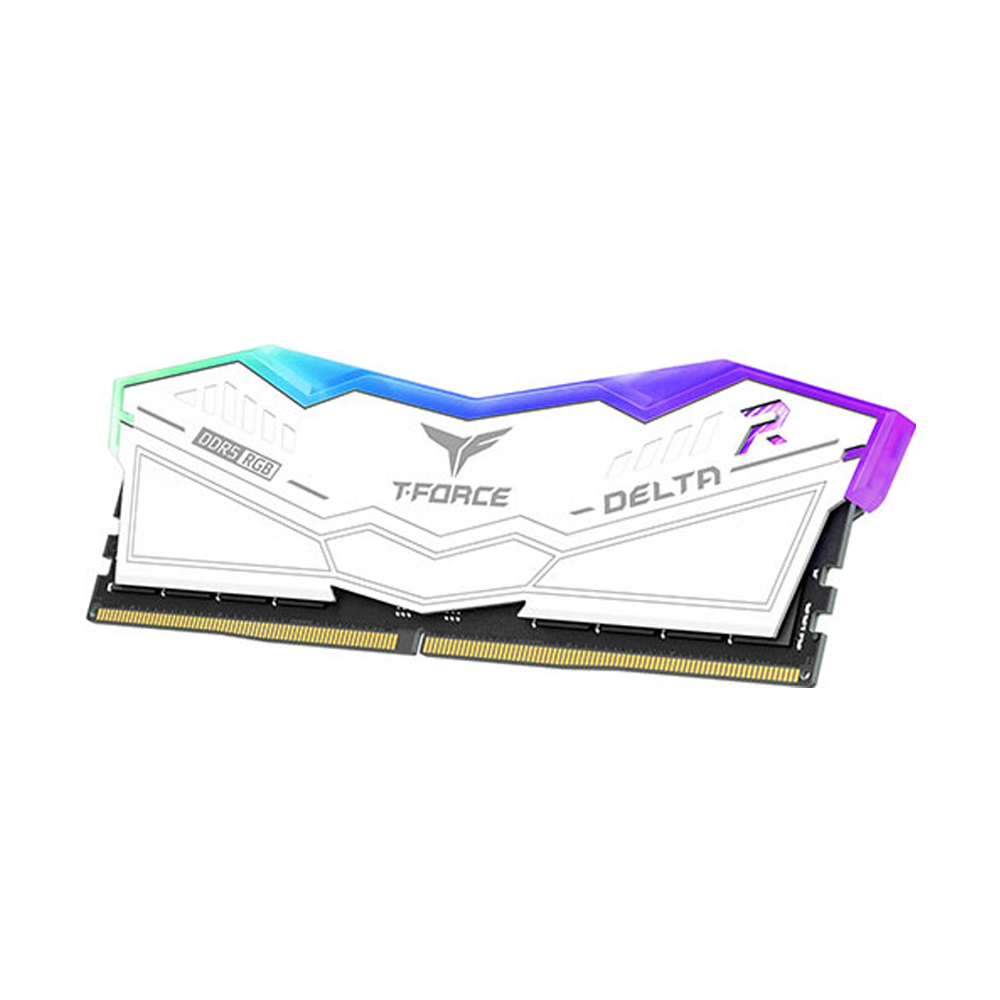 Ram DDR5 32GB/5600MHz TeamGroup T-Force Delta White RGB Special Editio ...