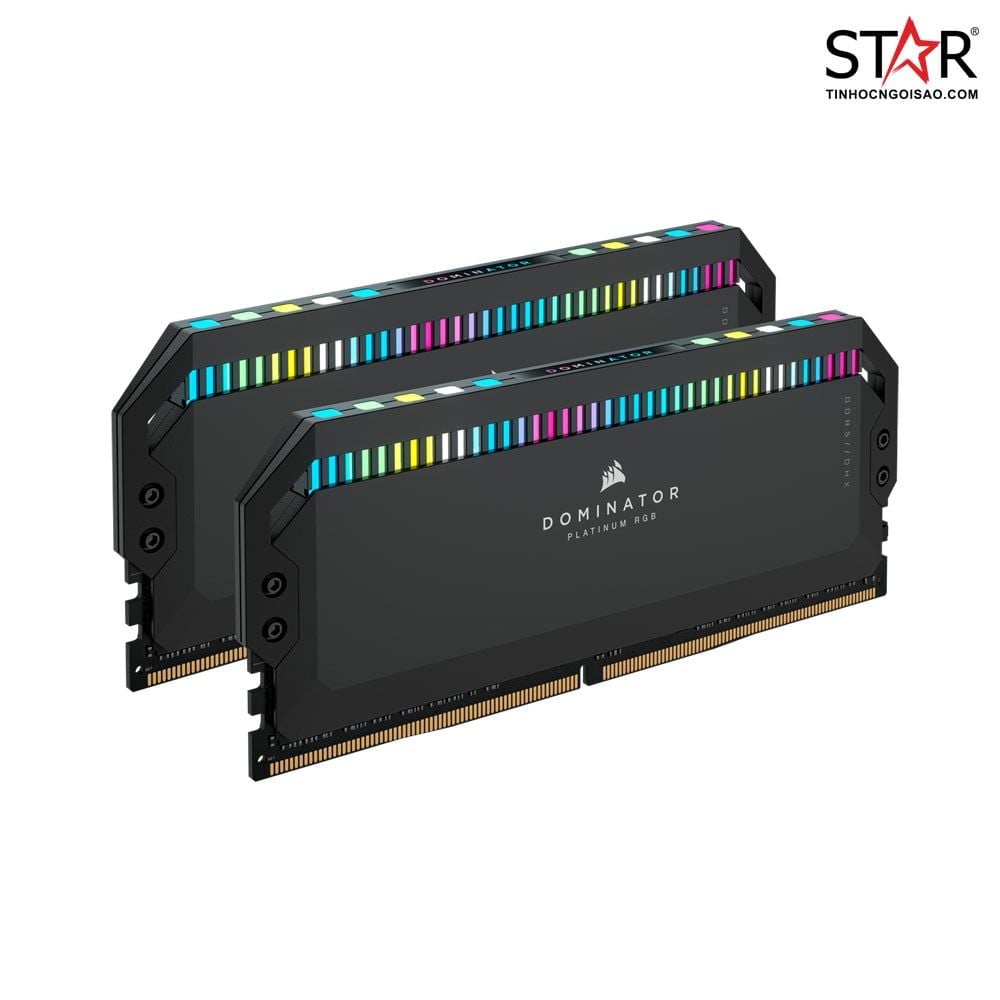 Ram PC Corsair Dominator Platinum RGB 32GB DDR5 5200Mhz (CMT32GX5M2B5200C40) (2x16GB)