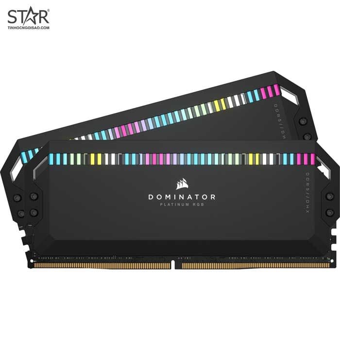 Ram PC Corsair Dominator Platinum RGB 32GB DDR5 5200Mhz (CMT32GX5M2B5200C40) (2x16GB)