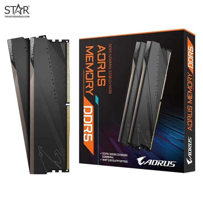 Ram DDR5 Gigabyte 32G/5200G AORUS (2x 16GB) (GP-ARS32G52D5)