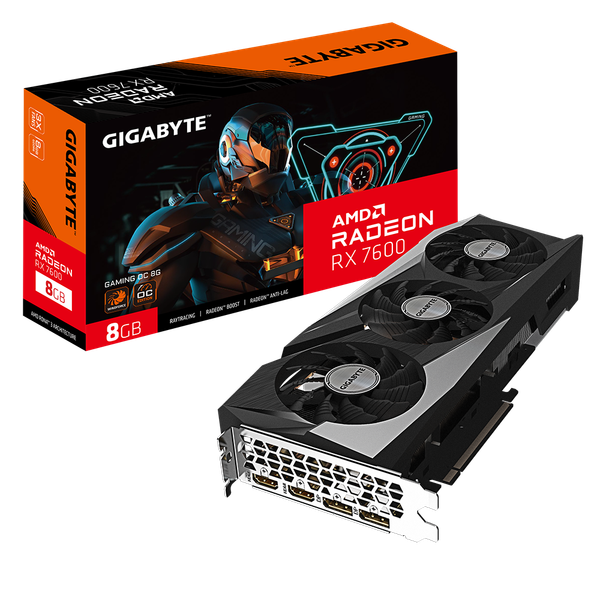  Card màn hình AMD Radeon RX 7600 Gigabyte GAMING OC | 8GB GDDR6, 2048 SP, 550W 