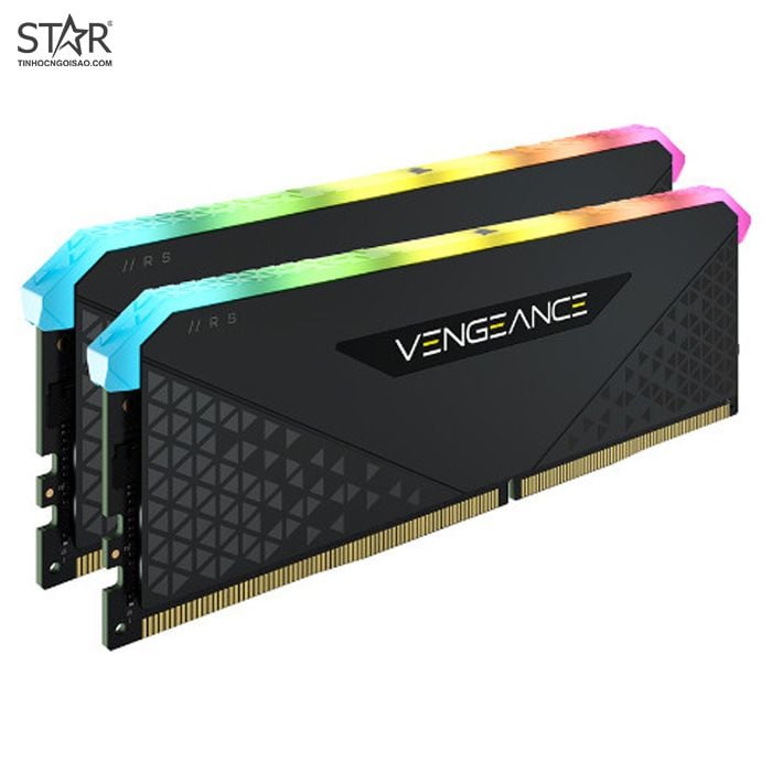 Ram PC Corsair Vengeance RGB RS 32GB DDR4 3600Mhz (CMG32GX4M2D3600C18) (2x16GB, tản nhiệt)