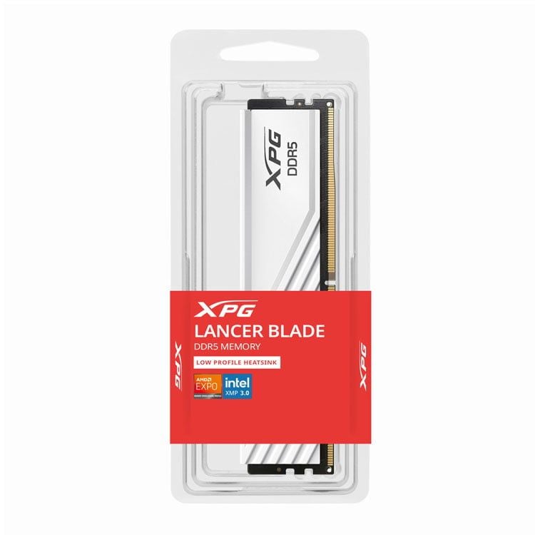 Ram Adata Lancer Blade 16GB White | 1 x 16GB, DDR5, 5600MHz (AX5U5600C4616G-SLABWH)