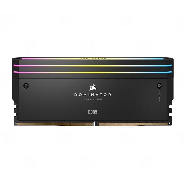 Ram Corsair Dominator Titanium Black 64GB | 2 x 32GB, 6600MHz, DDR5 (CMP64GX5M2X6600C32)