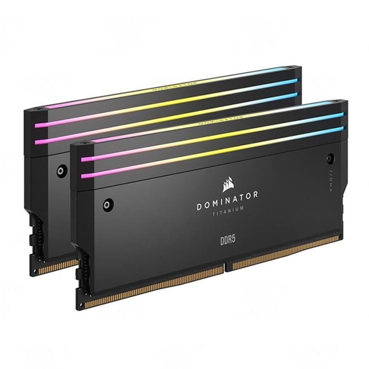 Ram Corsair Dominator Titanium Black 64GB | 2 x 32GB, 6600MHz, DDR5 (CMP64GX5M2X6600C32)