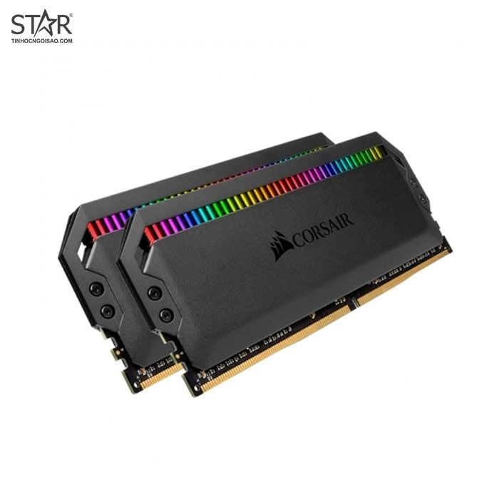 Ram PC Corsair Dominator Platinum RGB Ver 4.32 16GB DDR4 3200MHz (CMT16GX4M2C3200C16) (2x8GB)