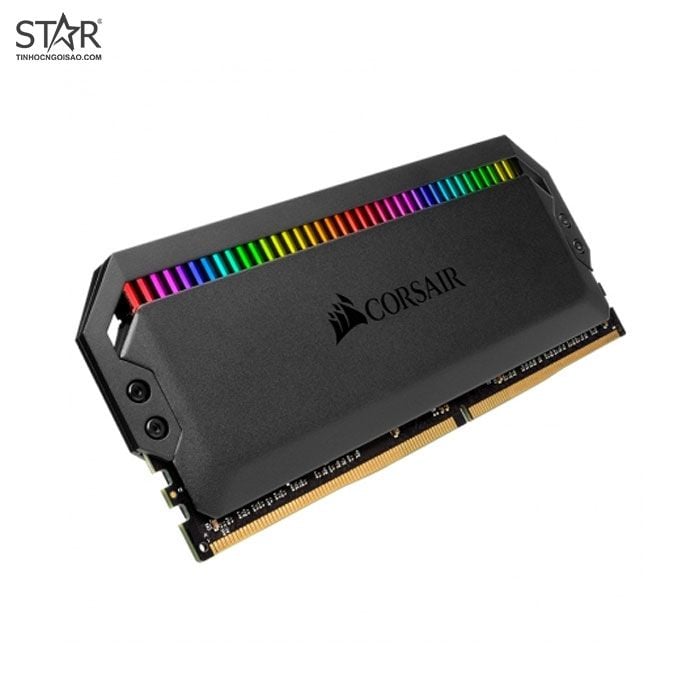 Ram PC Corsair Dominator Platinum RGB Ver 4.32 16GB DDR4 3200MHz (CMT16GX4M2C3200C16) (2x8GB)