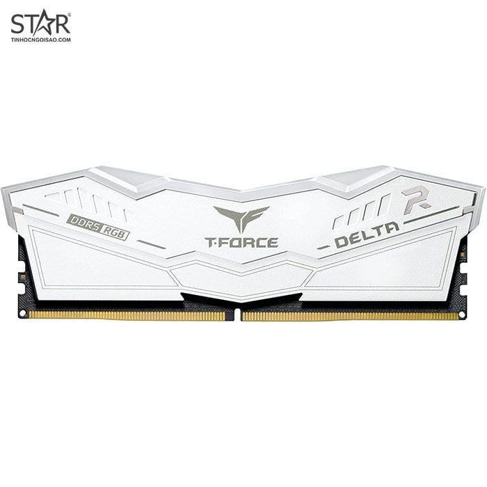 Ram DDR5 TEAMGROUP 32G/6000 T-Force Delta White RGB (2x16GB) Tản Nhiệt (FF4D532G6000HC38ADC01)