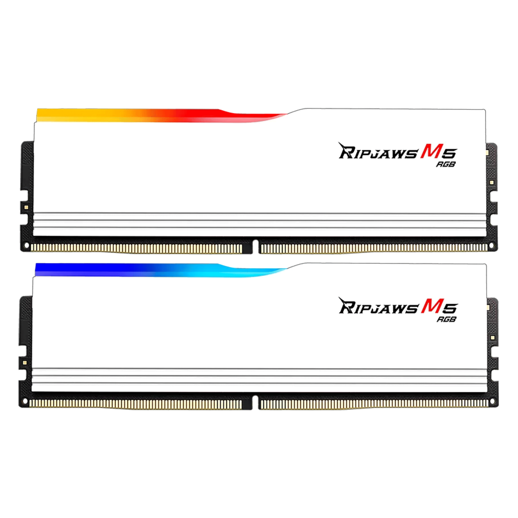 Ram GSkill Ripjaws M5 RGB 32GB - White | 16GB x 2, DDR5, 6000MHz (F5-6000J3648D16GX2-RM5RW)