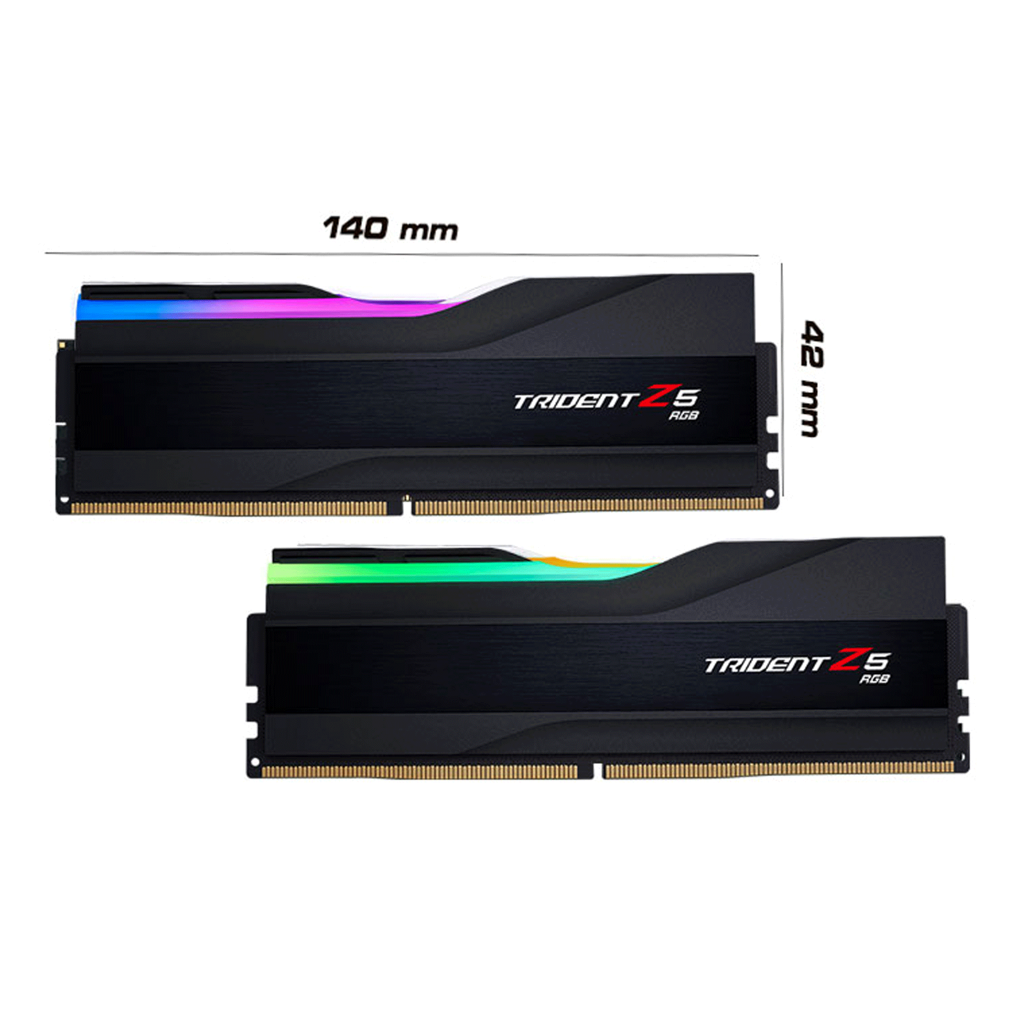 Ram GSkill Trident Z5 RGB Black 32GB | 2 x 16GB, DDR5, 6000MHz (F5-6000J3238F16GX2-TZ5RK)