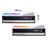  Ram GSkill Trident Z5 RGB Silver 32GB | 2 x 16GB, DDR5, 6000MHz (F5-6000J3238F16GX2-TZ5RS) 