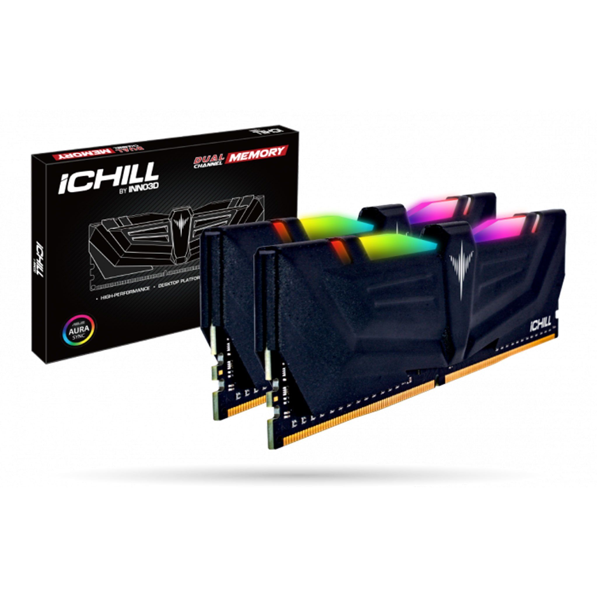 Ram INNO3D iCHILL RGB DDR4 3600MHz 16GB Dual Channel Kit Aura