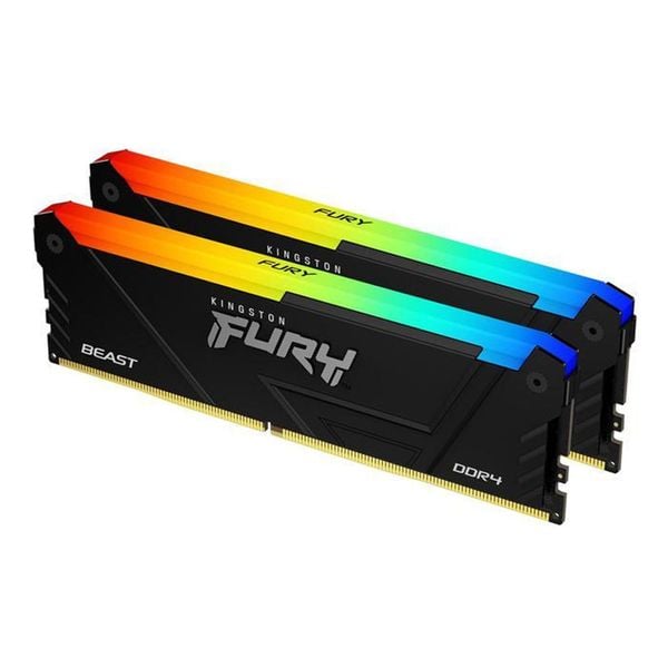  RAM PC Kingston Fury Beast 16GB RGB DDR4 | (2x8GB), 3200MHz, Intel/AMD KF432C16BB2AK2/16 