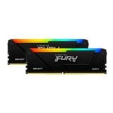  Ram Kingston Fury Beast RGB 16GB | 2x8GB, DDR4, 3200MHz (KF432C16BB2AK2/16) 
