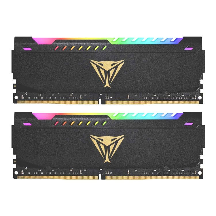 Ram Patriot Viper Steel RGB DDR4 RAM 32GB | 3200MHz, CL18, 2x16GB (PVSR432G320C8K)