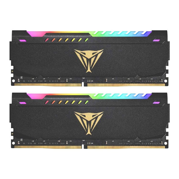 Ram Patriot Viper Steel RGB DDR4 RAM 32GB | 3200MHz, CL18, 2x16GB (PVSR432G320C8K)