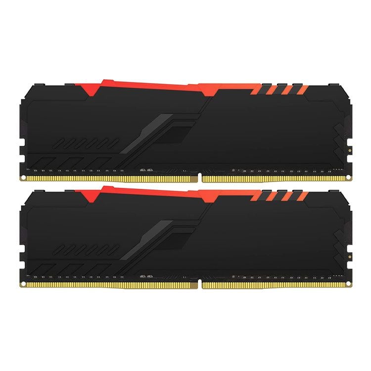 Ram PC Kingston HyperX Fury Beast RGB 64GB (KF432C16BBA/32) (2x32GB, DDR4, 3200MHz)