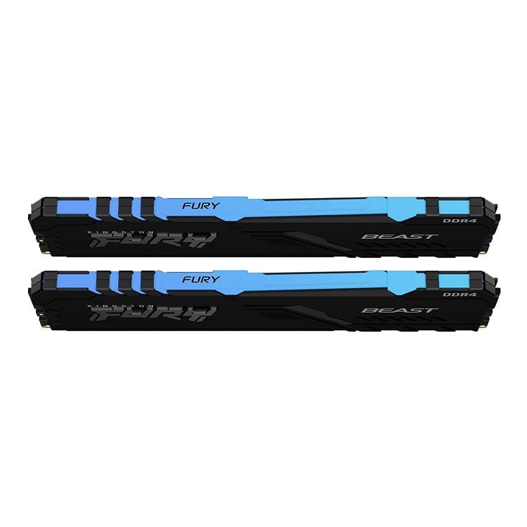 Ram PC Kingston HyperX Fury Beast RGB 64GB (KF432C16BBA/32) (2x32GB, DDR4, 3200MHz)